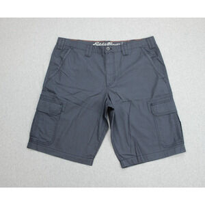 Eddie Bauer Shorts Mens 38 Gray 100% Cotton Cargo